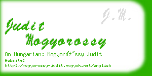 judit mogyorossy business card
